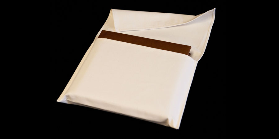 Canvas storage bag for a leather Folio Wedding Album